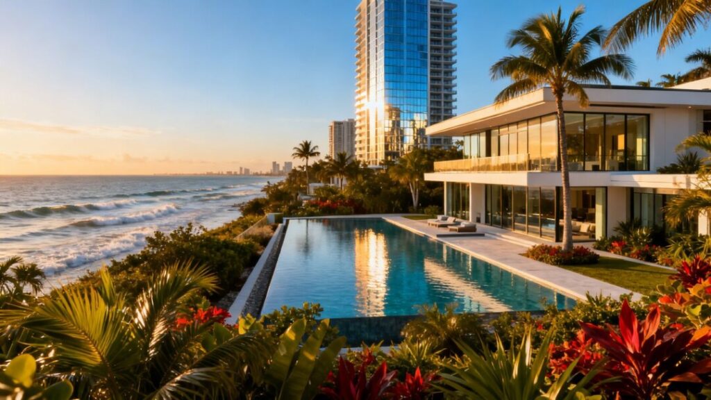 Luxury South Florida real estate with ocean views and new developments.