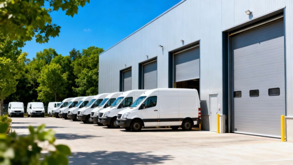 Axis Portable Air vans outside new Jacksonville hub.