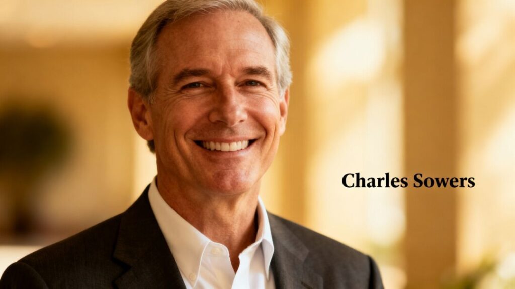 Charles Sowers smiling, professional portrait.