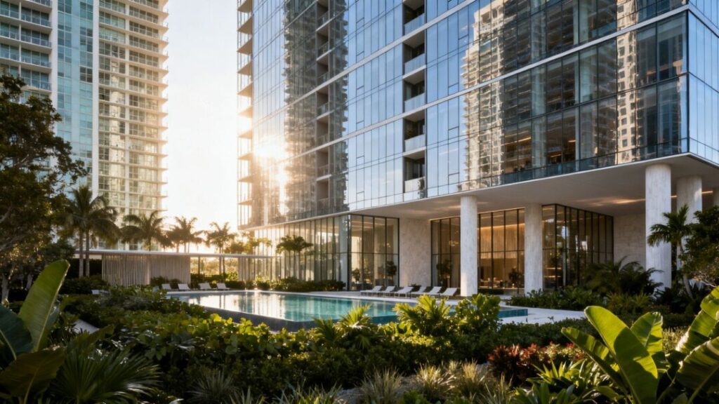 Nobu Residences at 619 Brickell, luxury living, modern architecture.