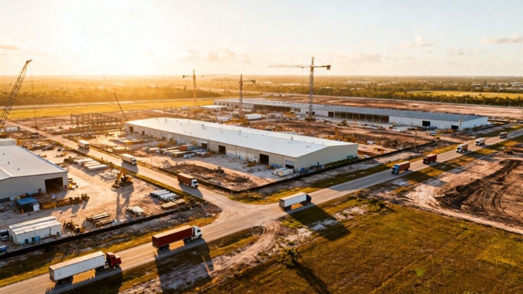 South Florida industrial and development site sales surge.