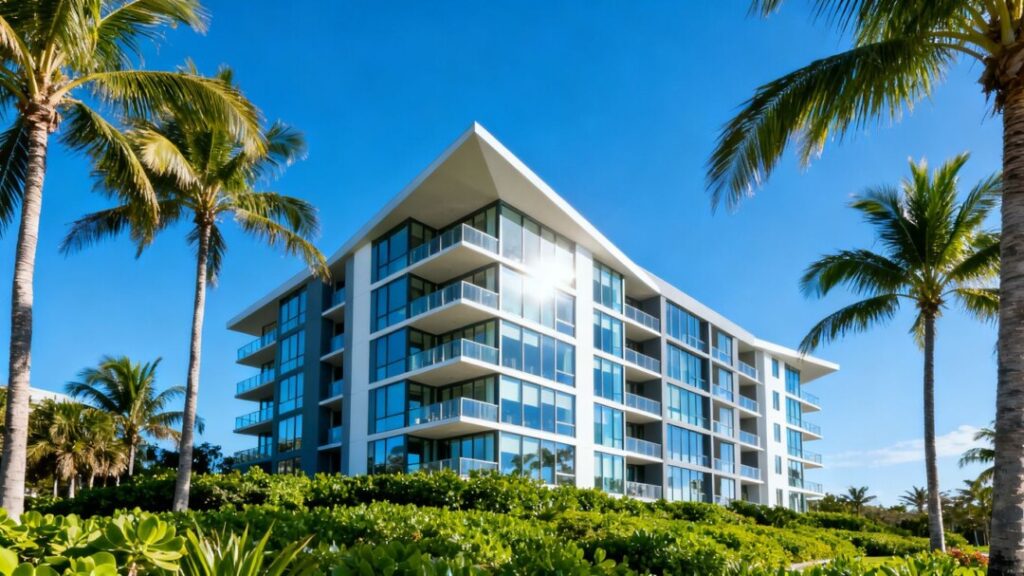 Skye Apartments building in Delray Beach.