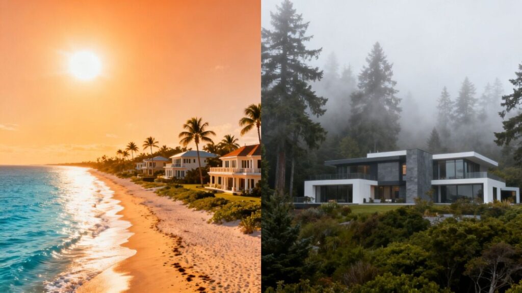 Florida homes vs. Pacific Northwest homes