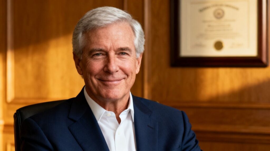 Portrait of commercial real estate figure [Randy Mercer].