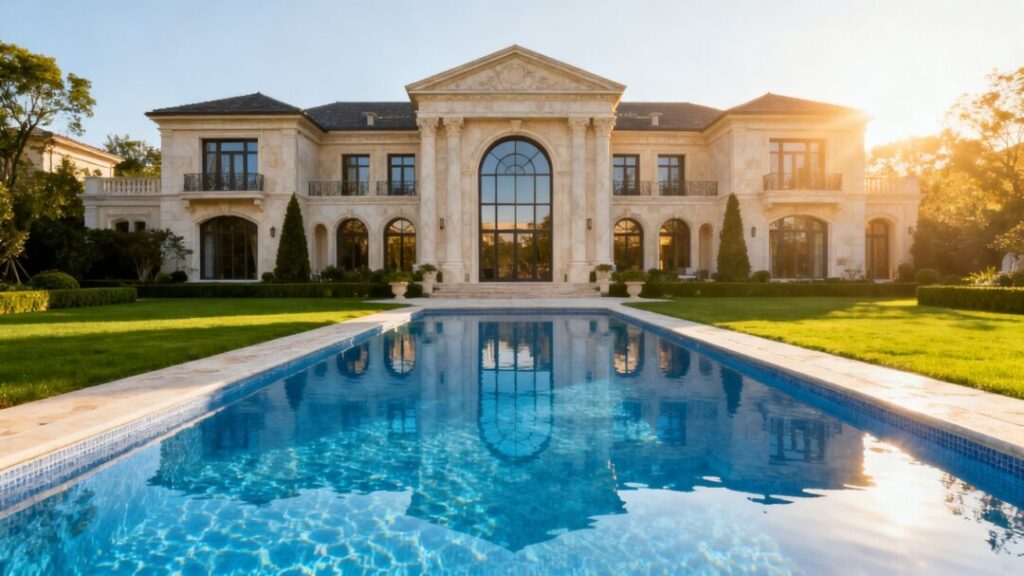 Luxury mansion with pool in Palm Beach