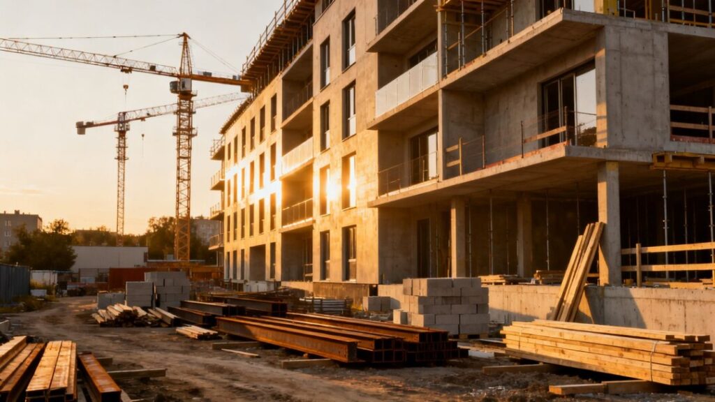 Affordable housing project under construction