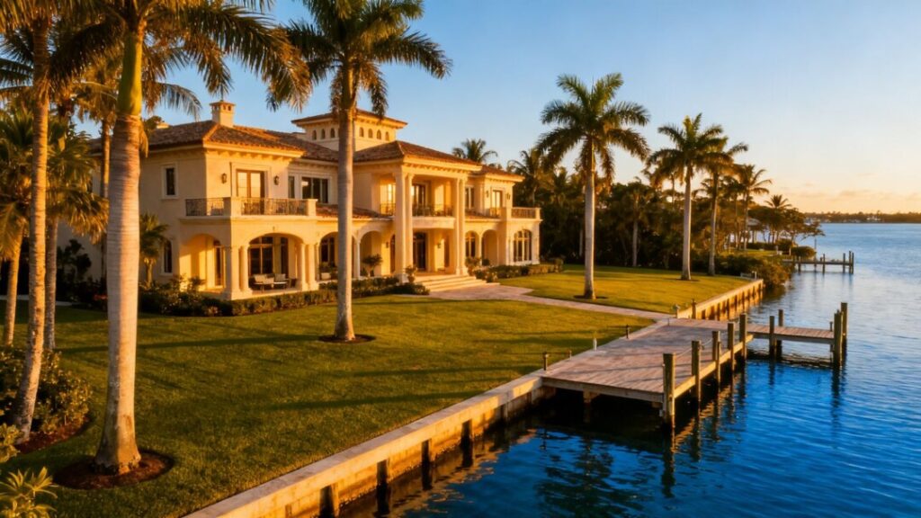 Luxury waterfront mansion in Southwest Florida