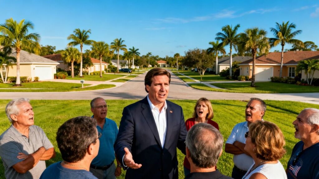 Ron DeSantis talks property tax with Florida homeowners