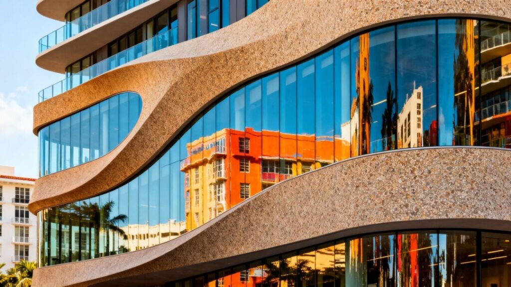 Snøhetta's new mixed-use building in Miami Design District.