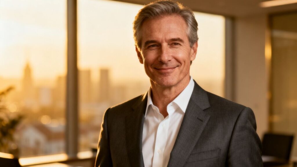 Charles Sowers, real estate professional, looking accomplished.