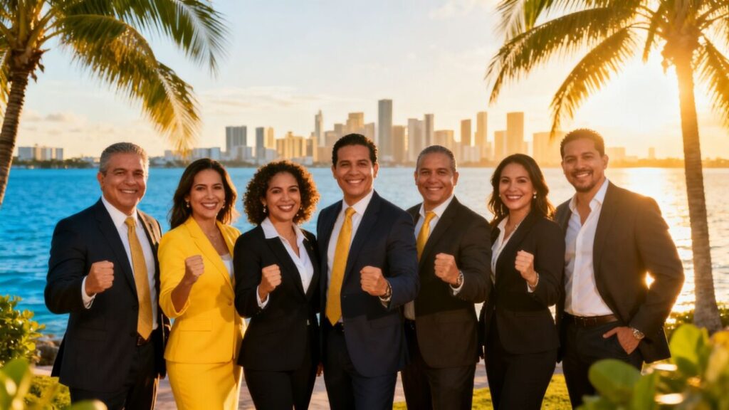 Elite Latino real estate agents in South Florida.