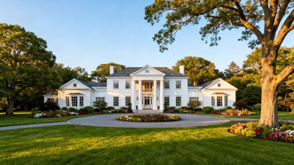 [Alec Baldwin]'s Hamptons home and expansive green lawn.