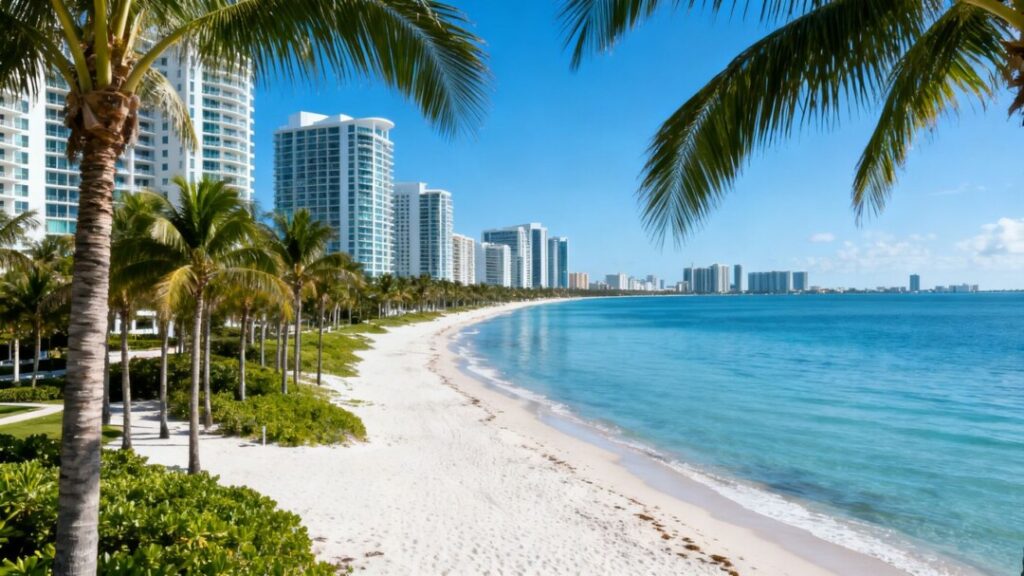 Luxury condos overlooking the ocean in Bal Harbour and Surfside.