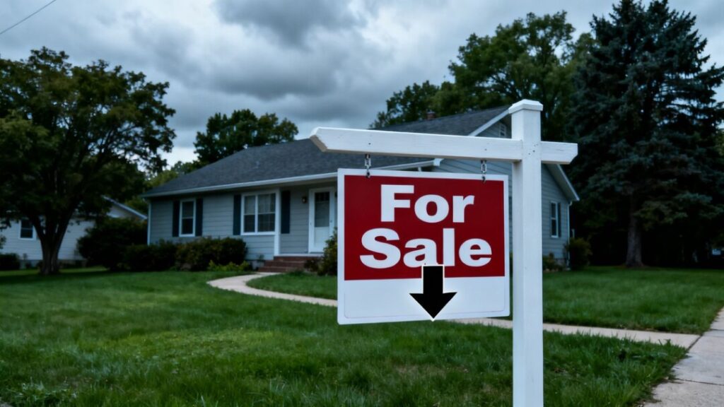 Florida home with a downward trend arrow.