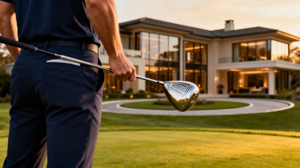 Golfer with luxury home, RE/MAX program