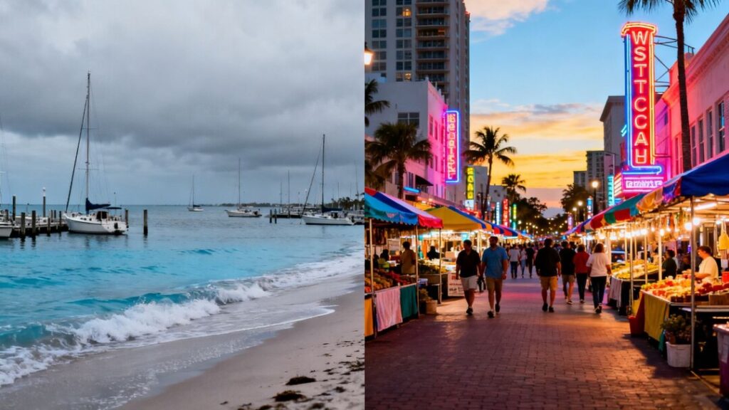 Florida coast cools, West Coast city revives.