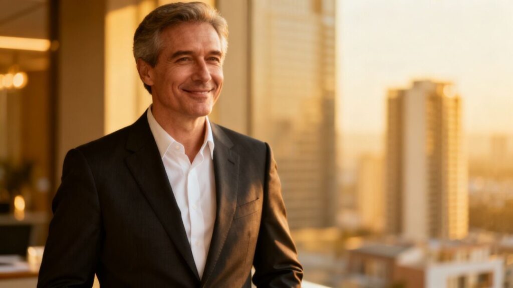 Charles Sowers, real estate professional, looking accomplished.