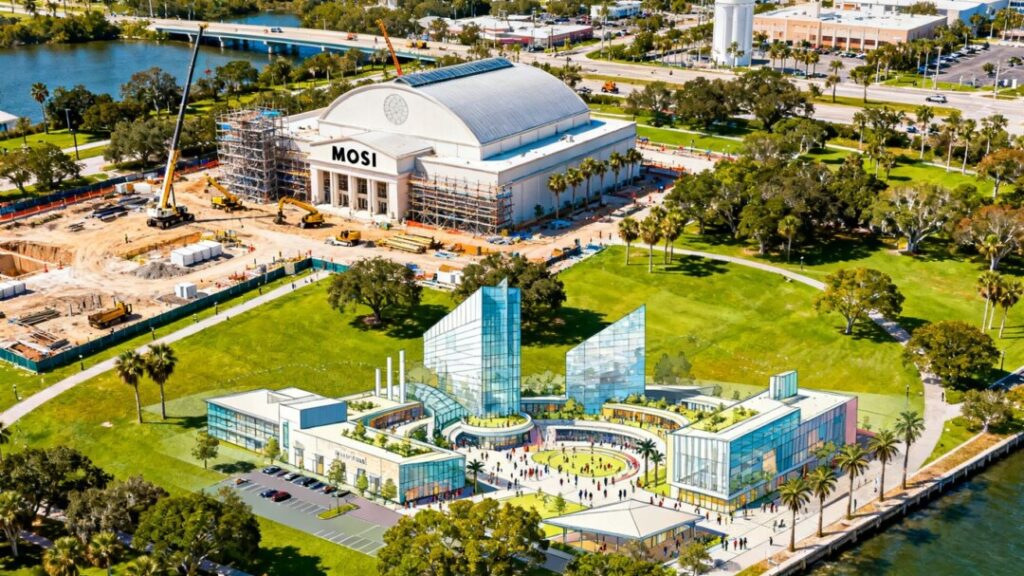 MOSI site in Tampa, Florida, undergoing redevelopment.