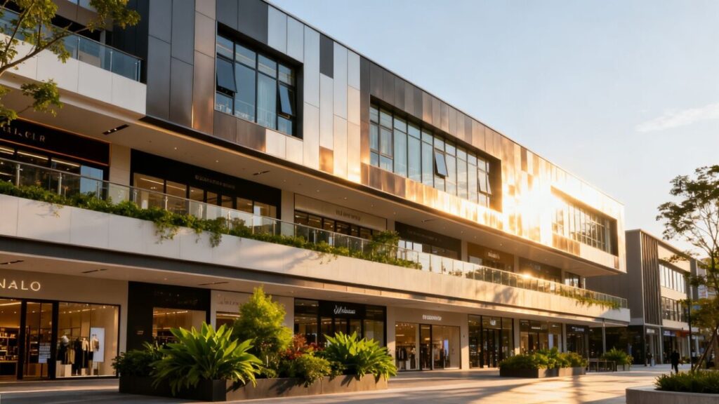 Rosemead Place retail hub exterior with modern architecture.