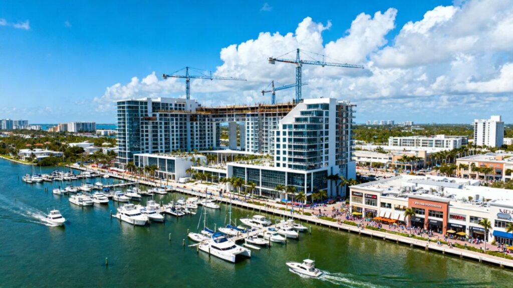 Broward County waterfront development and retail acquisition.