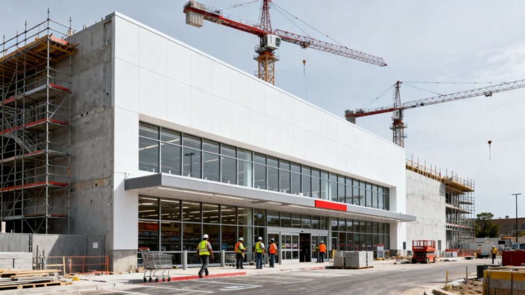 Publix supermarket under construction in Miami-Dade.