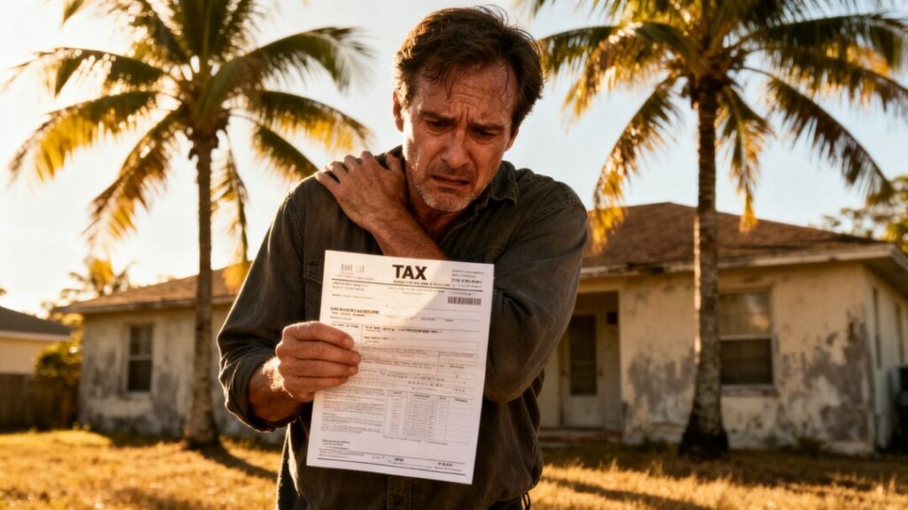 Florida homeowner shocked by property tax bill.