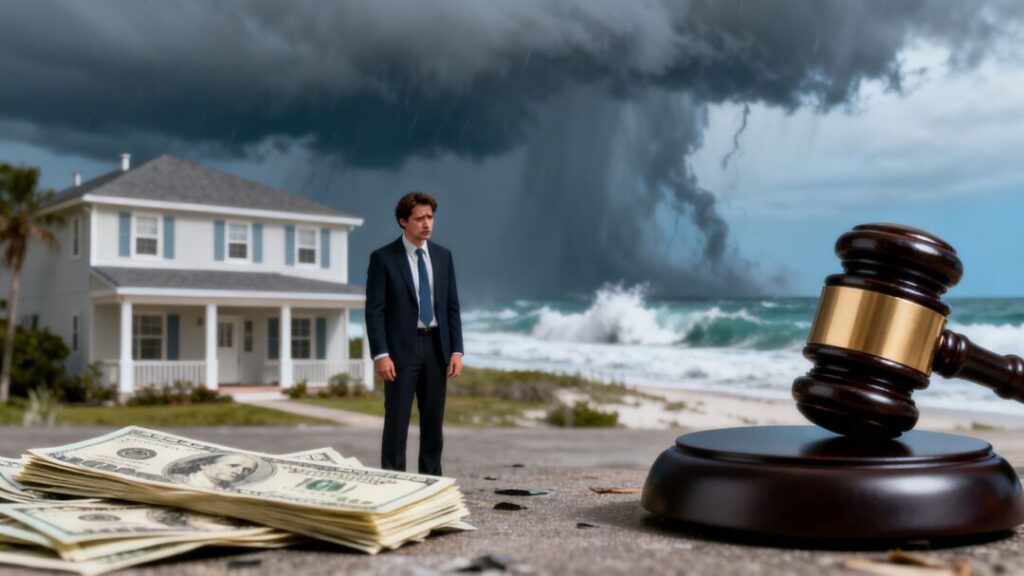 Florida real estate agent facing legal and financial challenges.