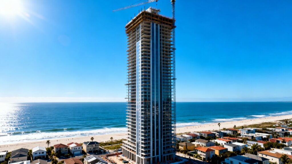 Bentley Residences Miami construction progress in Sunny Isles Beach.