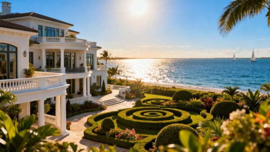 Palm Beach mansion overlooking the ocean