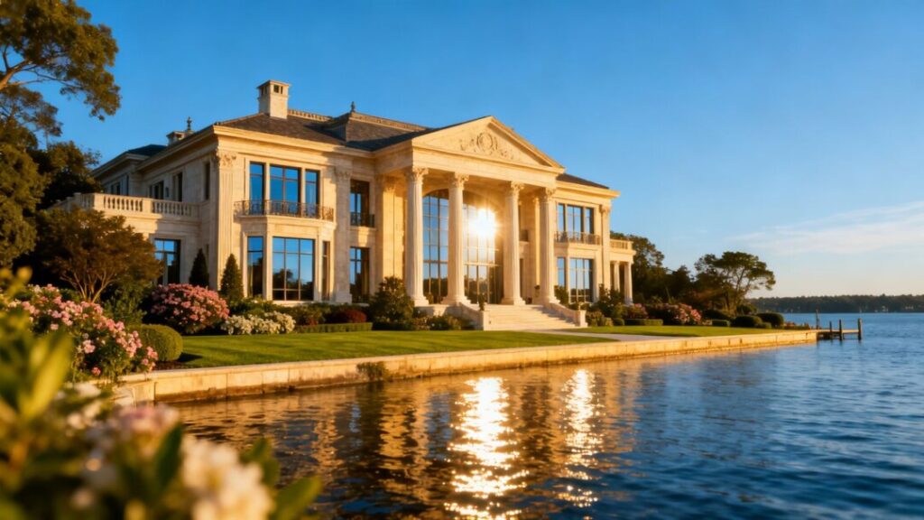 Luxury waterfront mansion in Broward County
