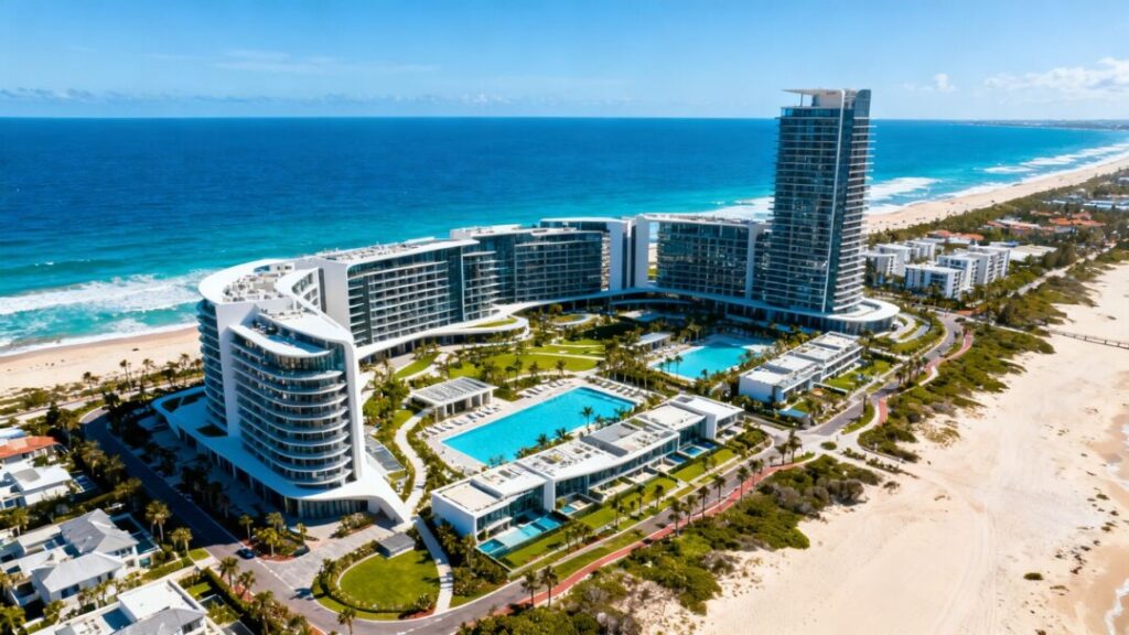 New luxury mixed-use development by the ocean in Jacksonville Beach.