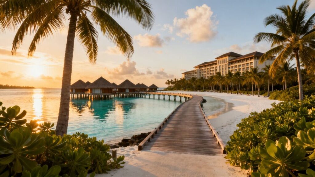 Luxury Florida Keys resort with beaches and bungalows.