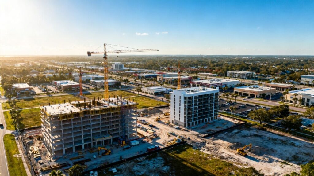 Hillsborough County commercial redevelopment construction cranes new buildings