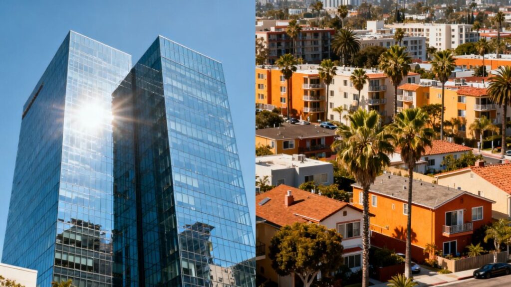 Florida office buildings and residential areas.