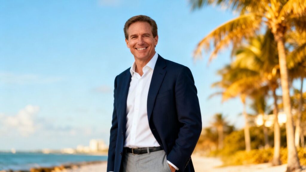 Charles Sowers, Florida real estate professional, smiling.