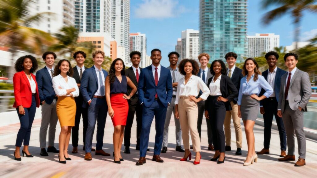Miami YPN 20 Under 40 real estate leaders group photo.