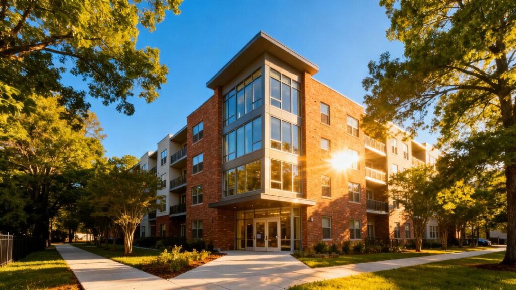 Southwest Atlanta apartment complex exterior