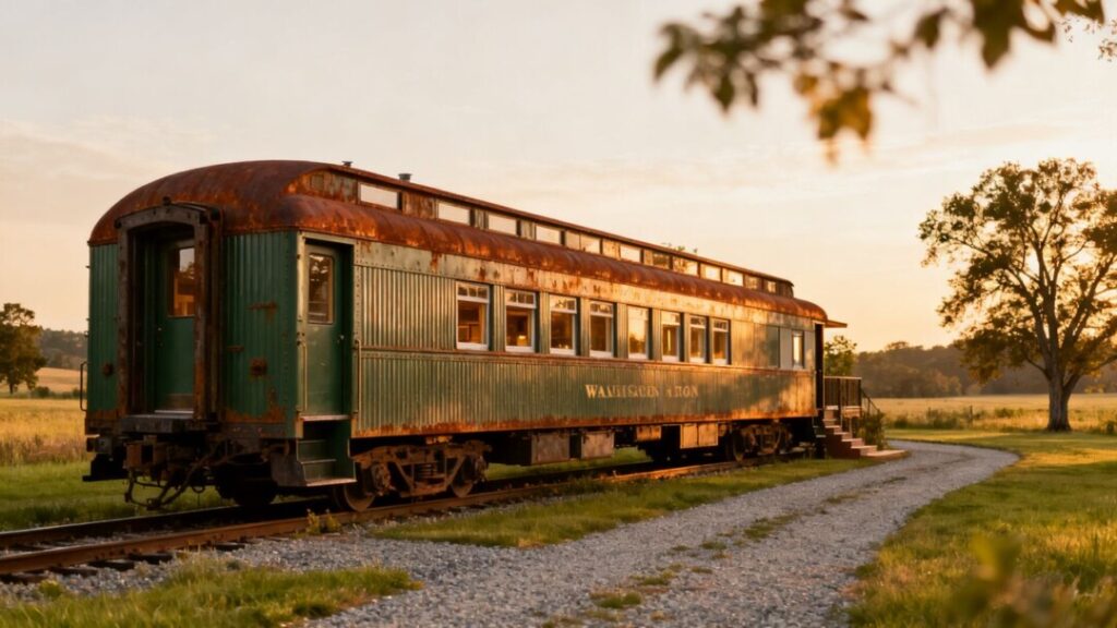 Converted Washington railcar home for sale.