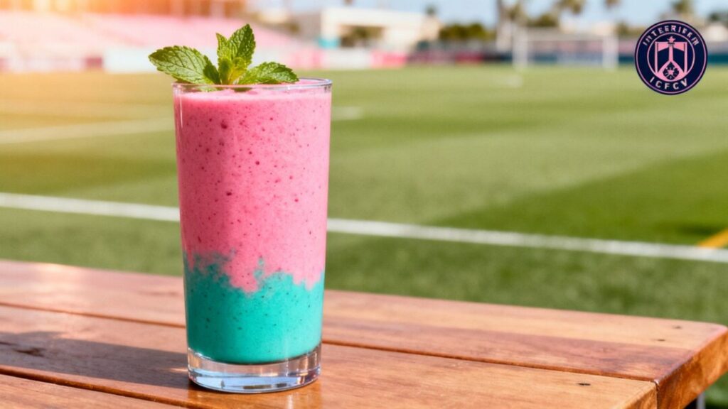 Inter Miami CF and Pura Vida "Miami Vice" smoothie.