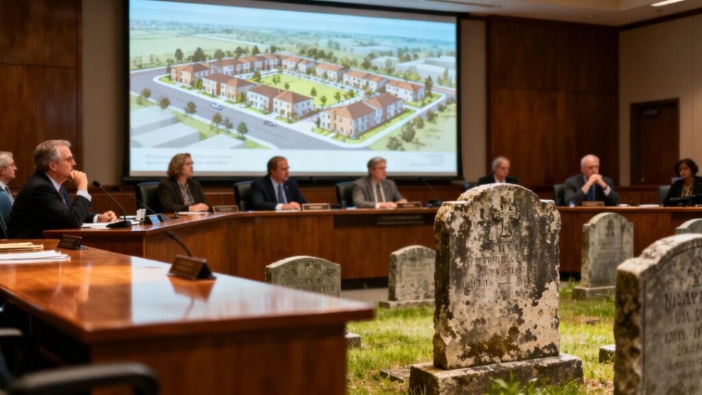 Tampa council meeting discusses housing near historic cemeteries.