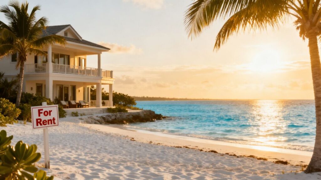 Beach rental property with ocean view.