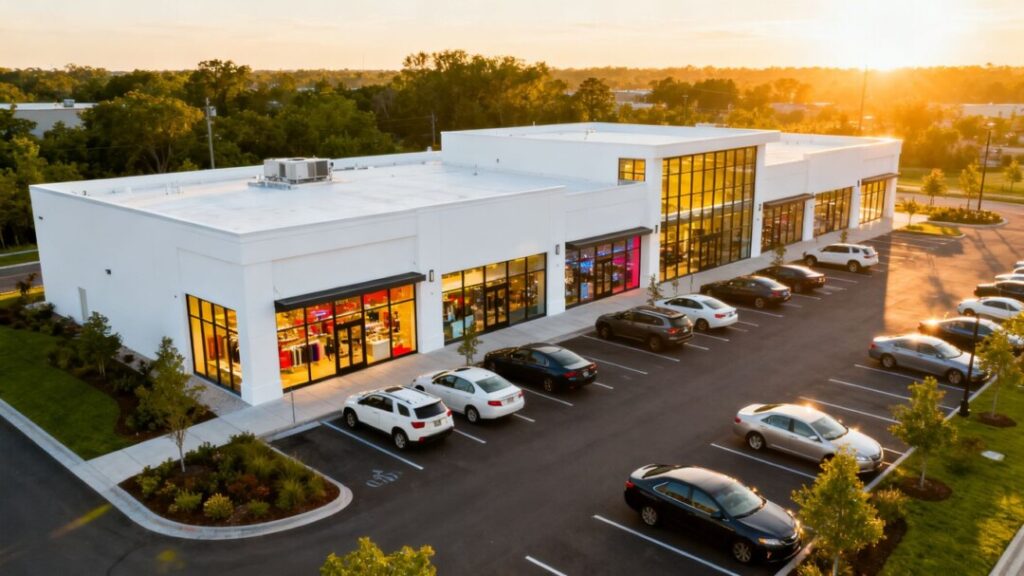 Fully leased retail building in Winter Garden.
