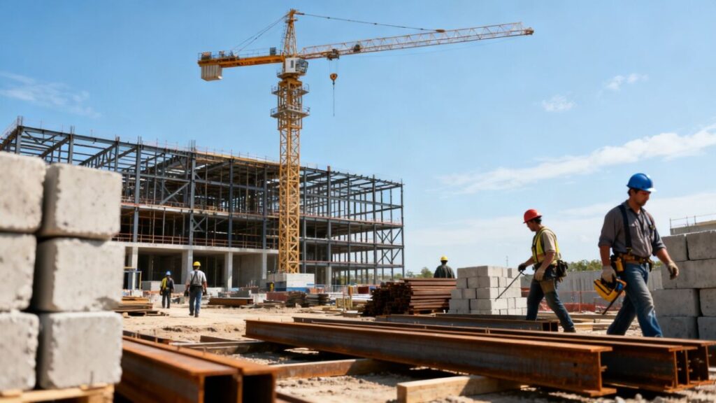 Construction of new workforce housing in Miami's Health District.