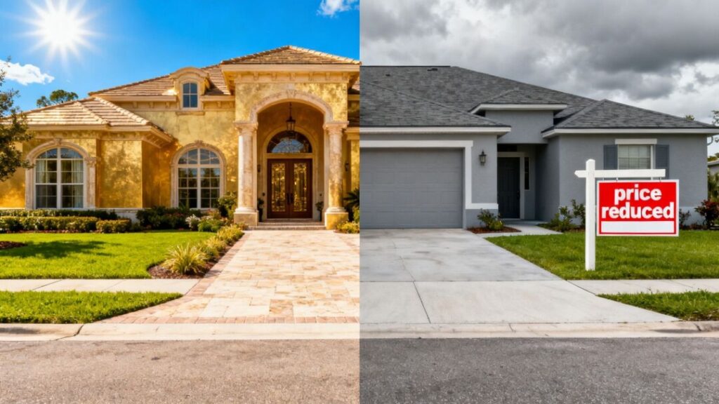 Orlando homes, one luxury, one reduced price.