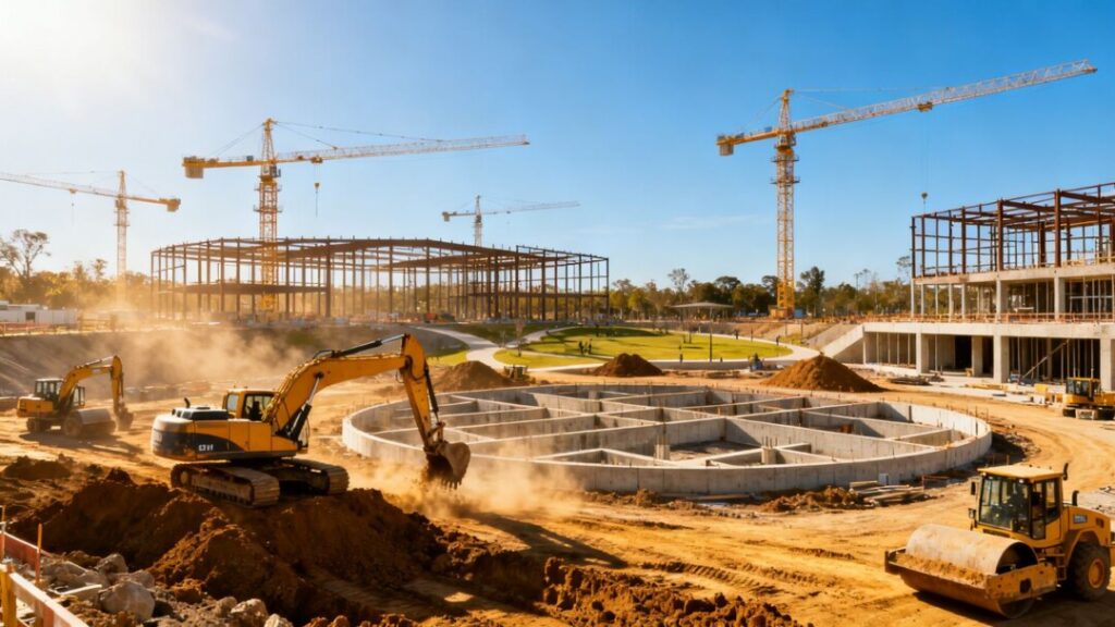 Construction site for Upland Park in West Miami-Dade.