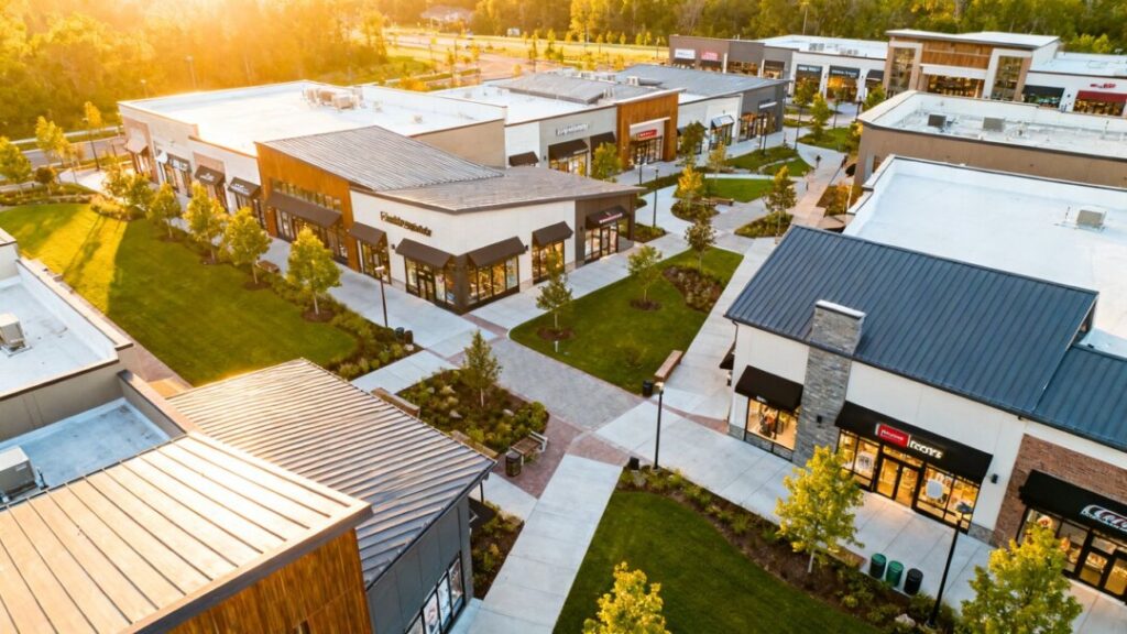 Trinity Village Center shopping complex exterior