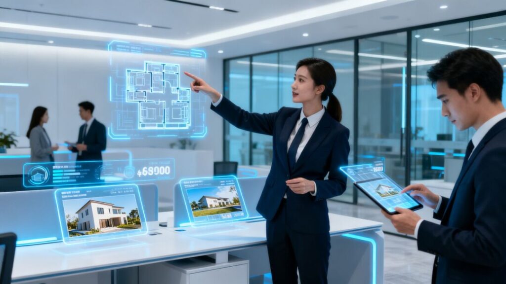 Realtors using AI technology in their daily workflow.