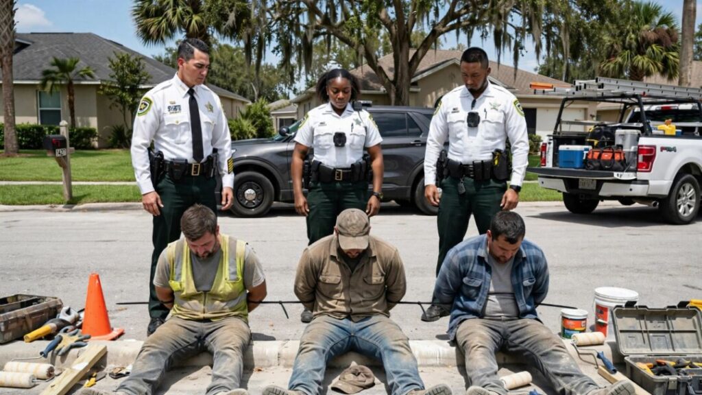 Deputies arrest contractors during an undercover operation in Florida.