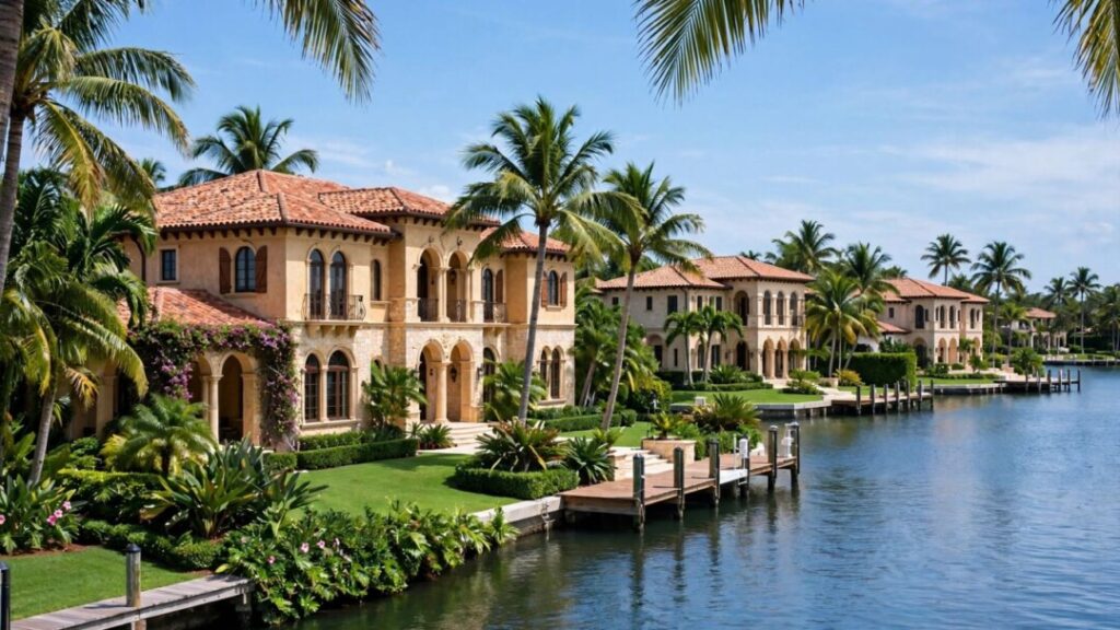 North Palm Beach estate with two waterfront homes and private docks