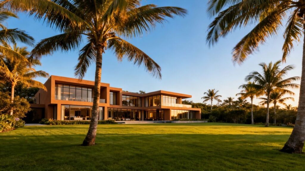Tyreek Hill's Southwest Ranches estate with lawn and house.